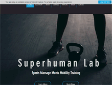 Tablet Screenshot of mysuperhumanlab.com